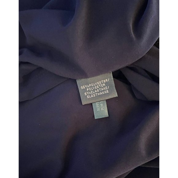 LAUREN RALPH LAUREN NEW Sz 6 Womens Navy Blue Formal Evening Gown Maxi Dress - Picture 14 of 15